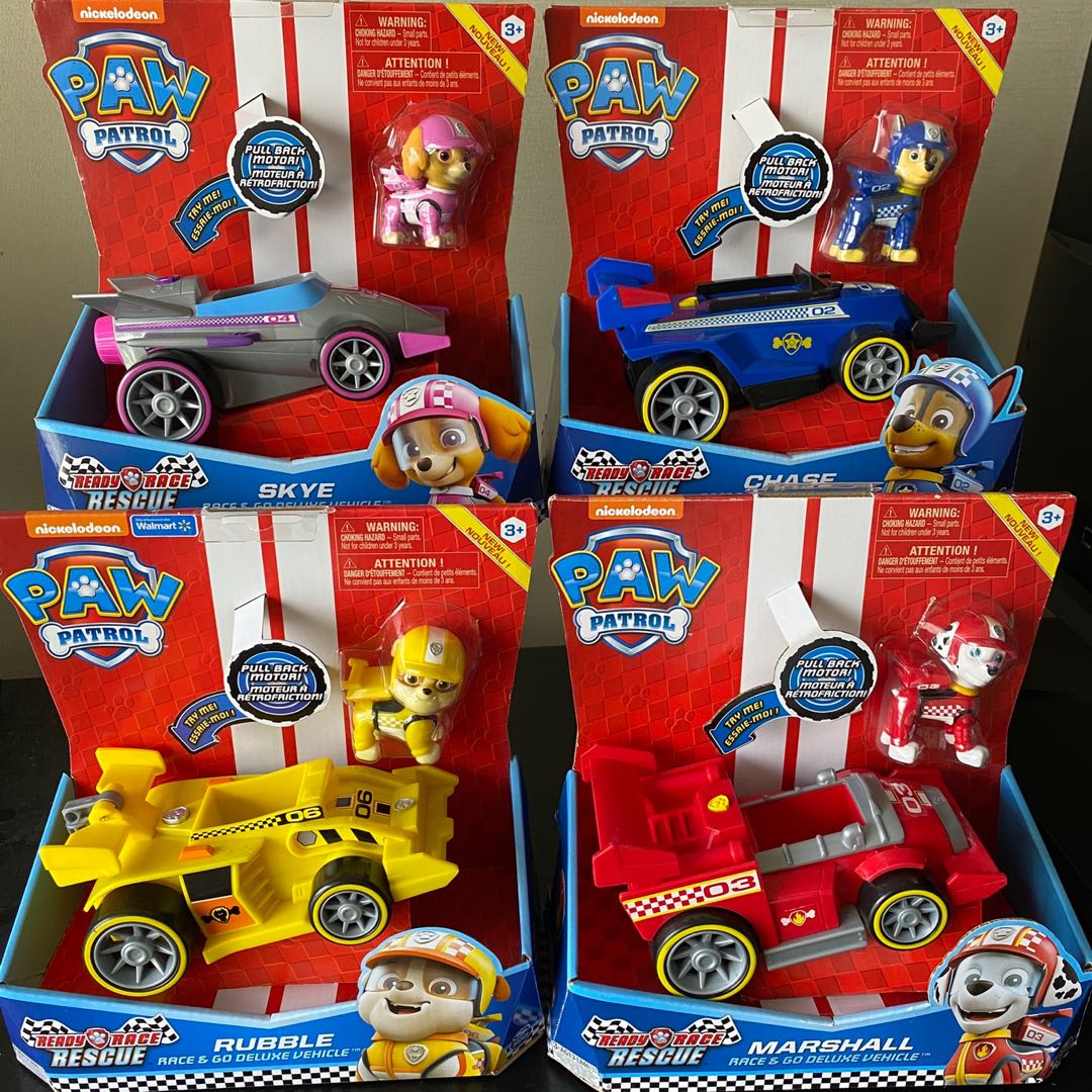 In stock)PAW Patrol - Ready Race Rescue Chase Marshall Rubble Skye 
