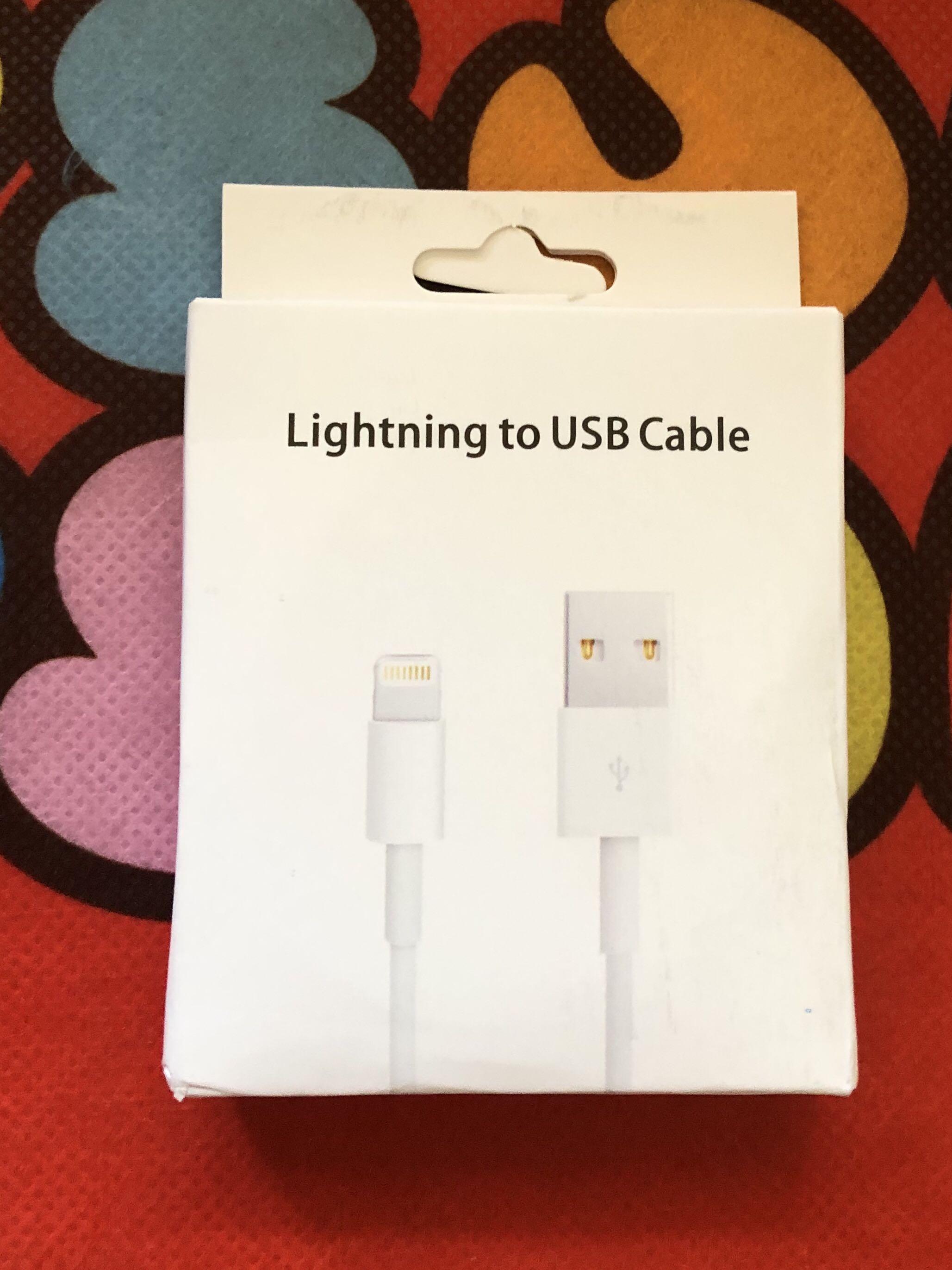 Premium Quality Apple Iphone Ipad Lightning to USB Cable Charger Cord (Category: Batteries & Power Banks) located in Las Pinas. Submitted by labellaizzy (Listing ID 1011012096, Image 1). Description: 1 meter.