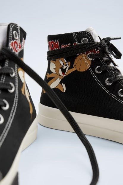 PREORDER AUTHENTIC ZARA MAN SNEAKERS TOM JERRY HIGH TOPS Men s Fashion Footwear Sneakers on Carousell