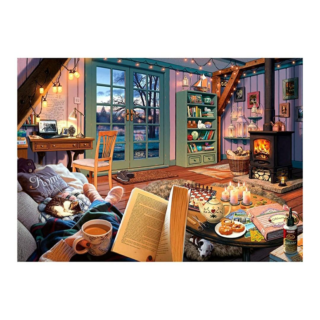 Ready Stock Bn Ravensburger 500 Pcs Cozy Retreat Large Format