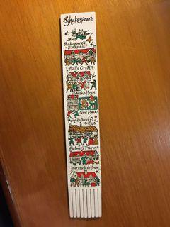 Shakespeare Bookmark (2 pieces)