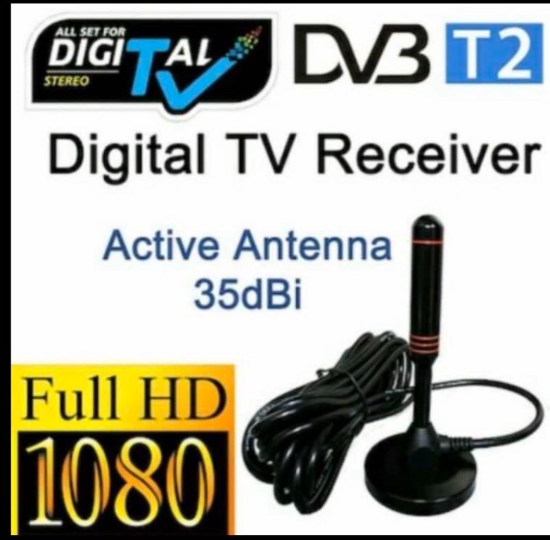 Singapore Digital TV Antenna High Gain 35dBi Active USB Antenna,  Electronics, Others on Carousell