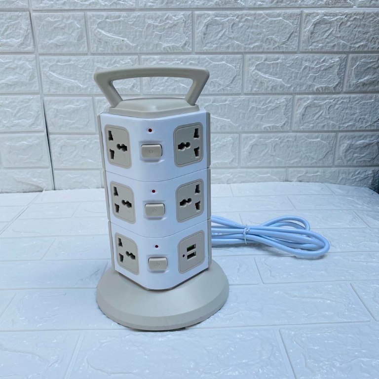 Smart Supermarket Random Color 3 LAYER EXTENSION CORD UNIVERSAL SOCKET ...