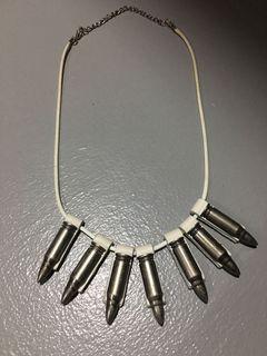 SOMETHING BORROWED BULLET STATEMENT NECKLACE