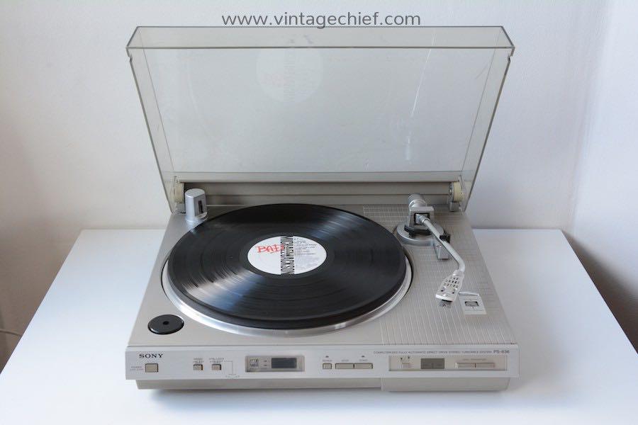 Sony Vintage Turntable 經典唱盤PS-636 絕配全新Nagaoka MP110H, 音響