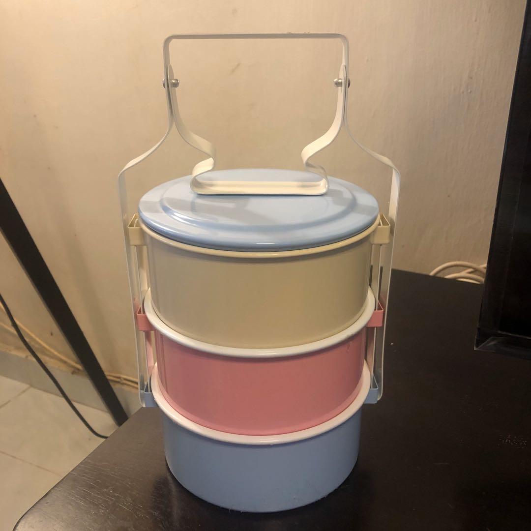 Tiffin Mangkuk Tingkat Pastel 2 Person Portion Kitchen Appliances On Carousell