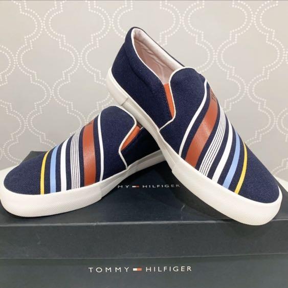 womens navy tommy hilfiger trainers