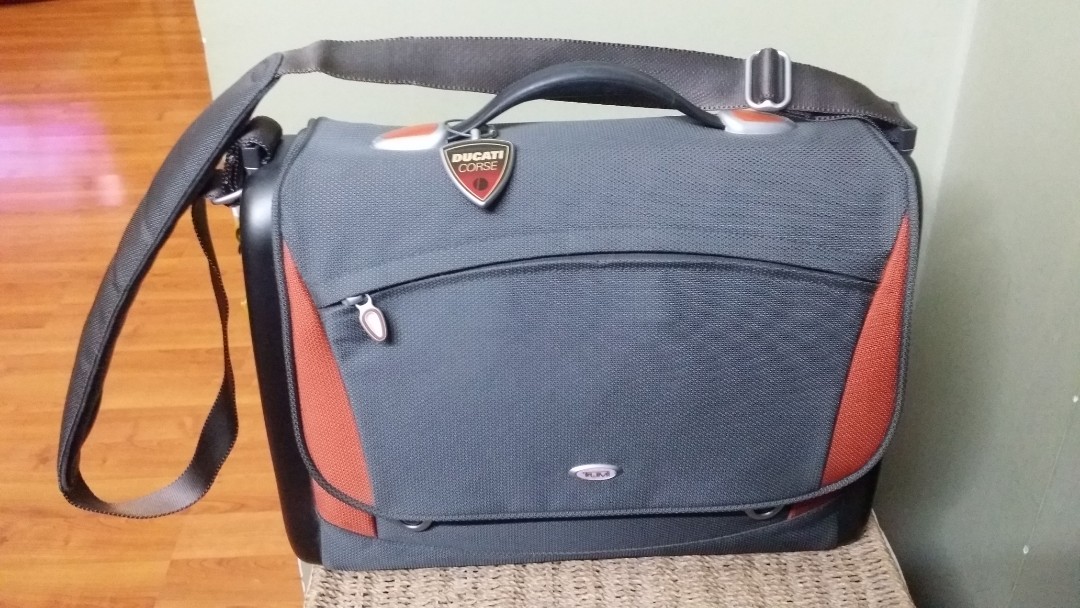 TUMI Ducati Limited Edition Laptop Shoulder Bag, Men's Fashion, Bags