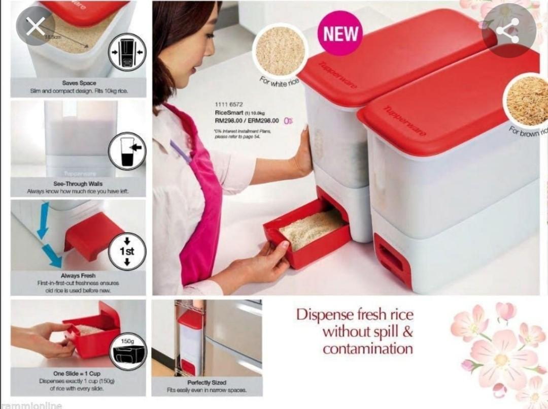 Tupperware Rice Dispenser, Furniture & Home Living, Kitchenware