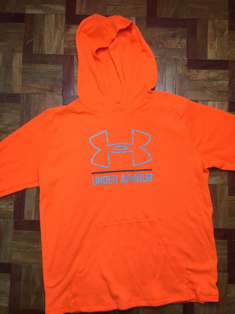 orange under armor hoodie
