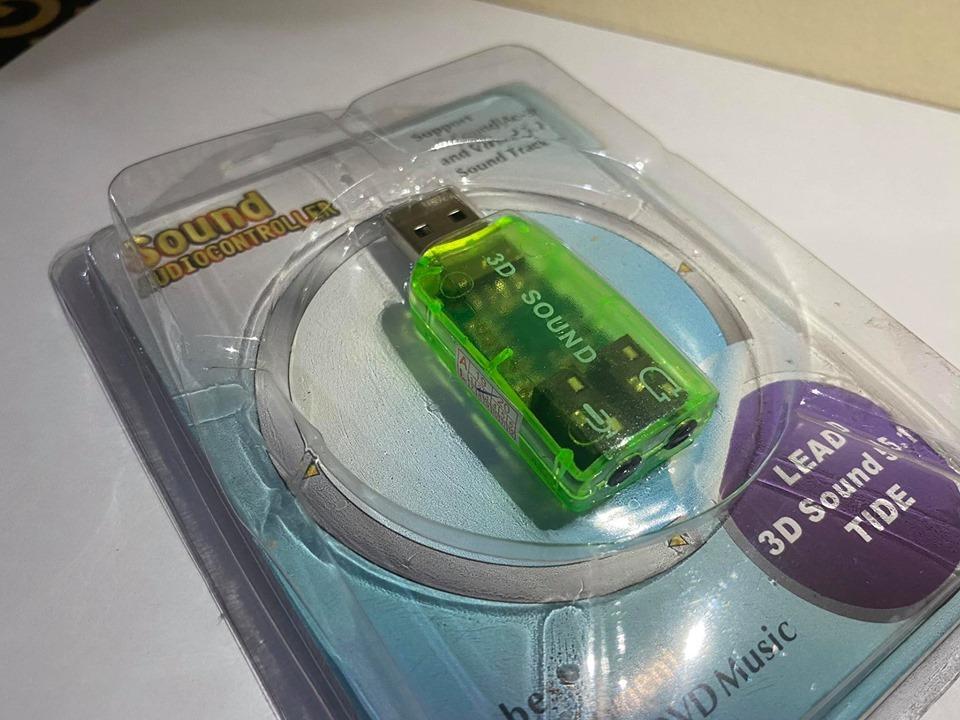 USB 5.1 Soundcard Adapter (Category: Cables & Adaptors) located in Las Pinas. Submitted by borjamonica644 (Listing ID 1011144306, Image 1). Description: USB 5.1 Soundcard Adapter - Brand New - Price: 100 Location: Las Piñas City. - (COD) Cash on Delivery via Grab Pabili or Lalamove Purchase Service. - Also accept Online Bank Transfer Payment via BDO. Note: Delivery Charge at customer's expense. .