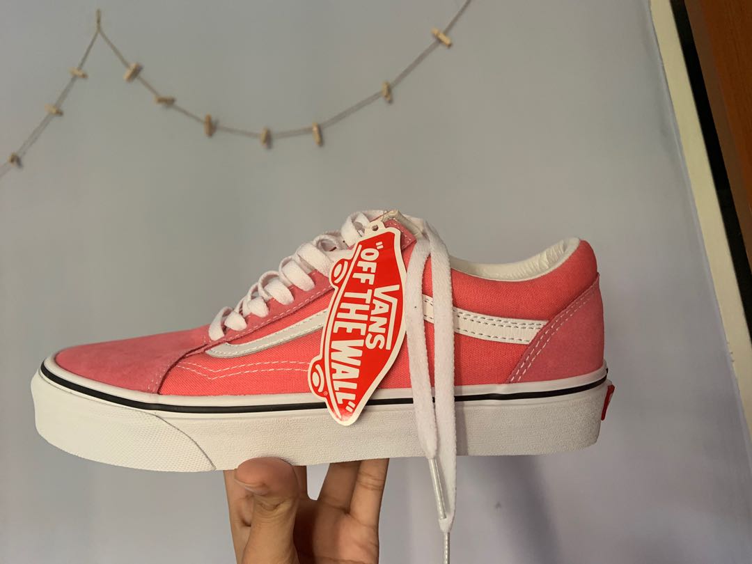 vans old skool strawberry pink