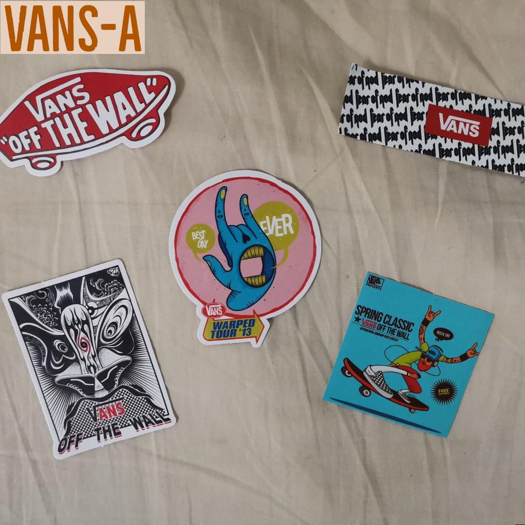 Vans Stickers Smooth Matte Texture Sold Per Set Design Craft Craft Supplies Tools On Carousell
