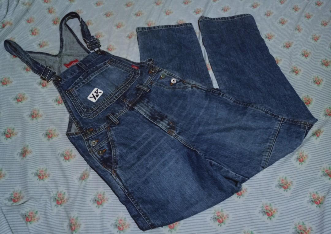 vintage guess overalls mens