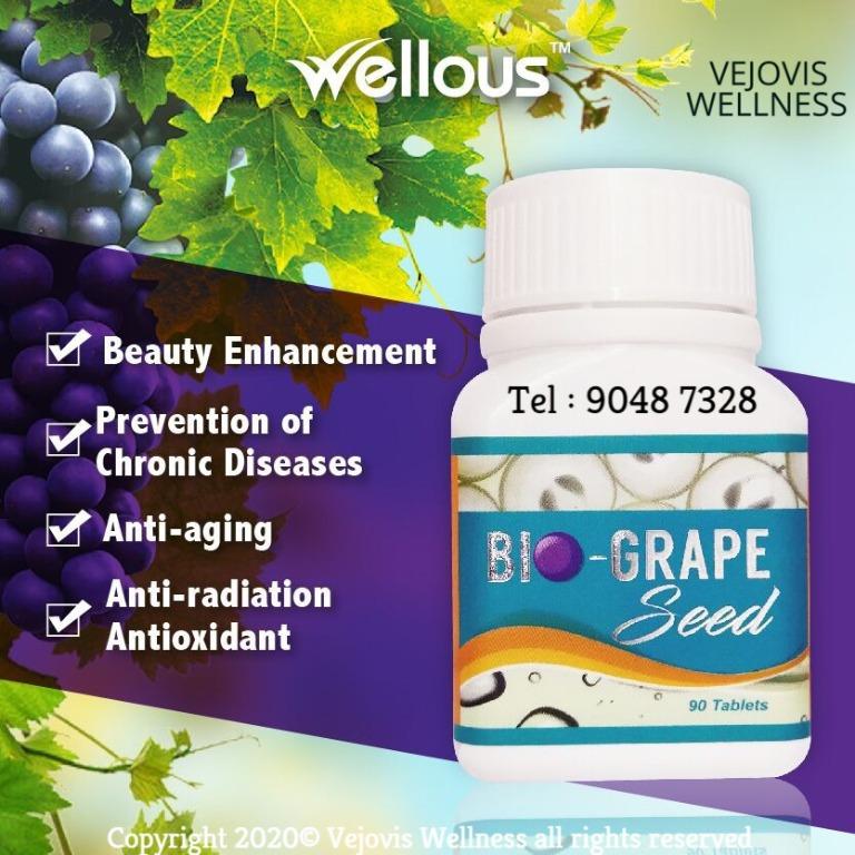 Wellous Bio Grape Seed 100 Authentic Health Beauty Face Skin Care On Carousell