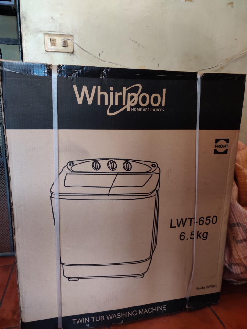 Whirlpool twin tub washing machine 6.5kg, TV & Home Appliances, Washing