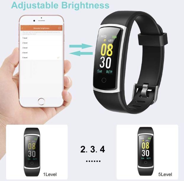 YAMAY Fitness Tracker with Blood Pressure Monitor Heart Rate Monitor