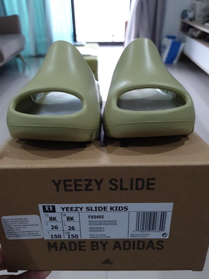 Yeezy slide sales resin kids