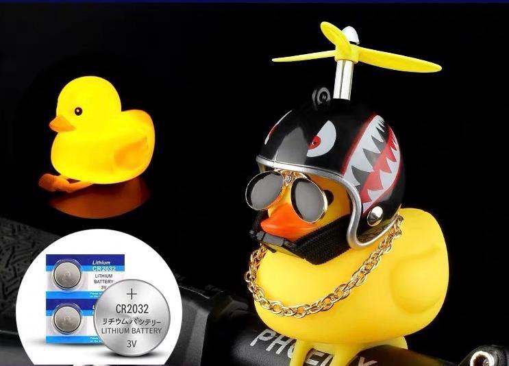 Yellow helmet duck motorcycle duck bicycle duck rubber duck
