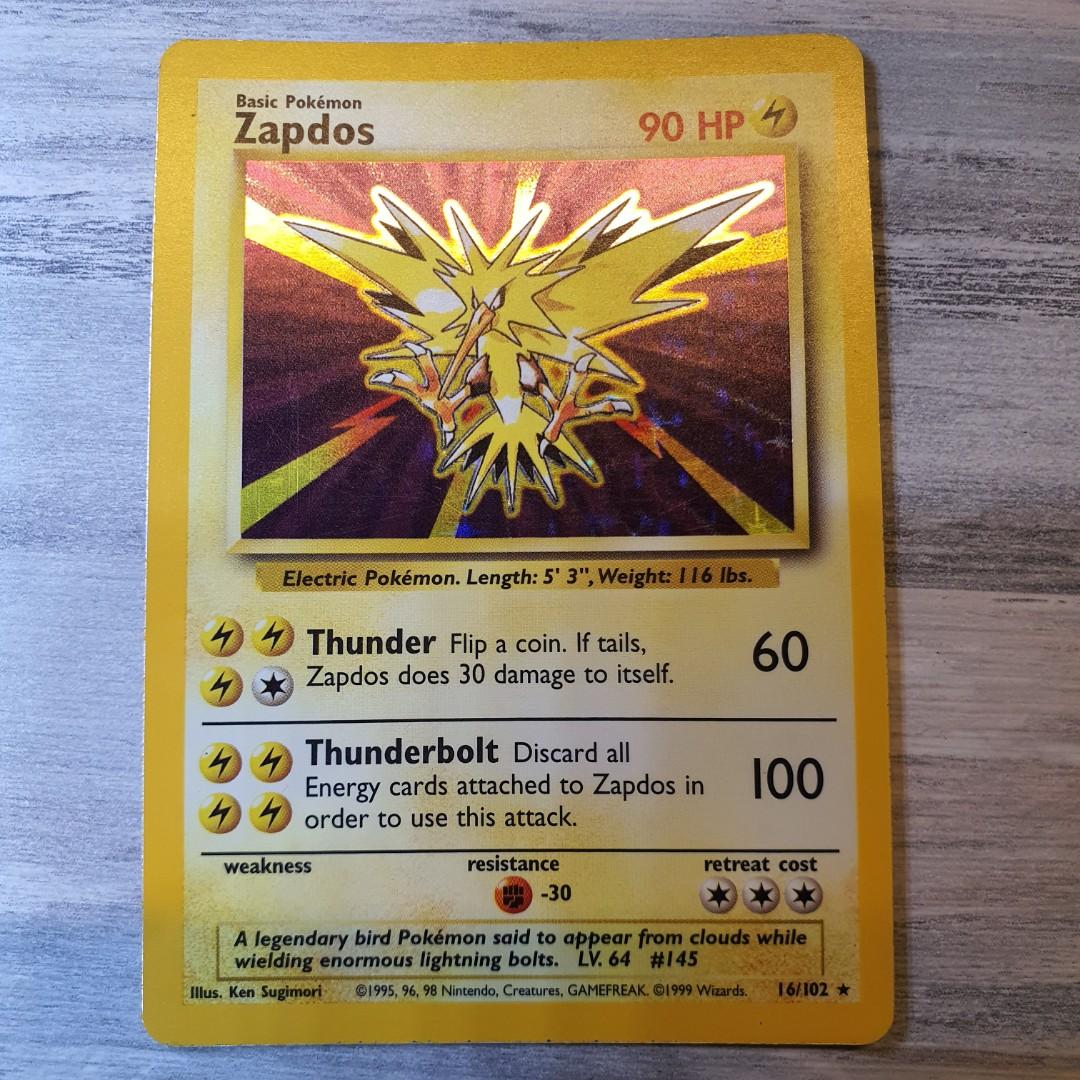 Zapdos Pokemon Cards Toys Games Board Games Cards On Carousell