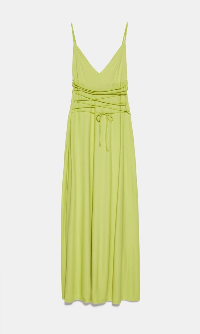 zara long yellow dress