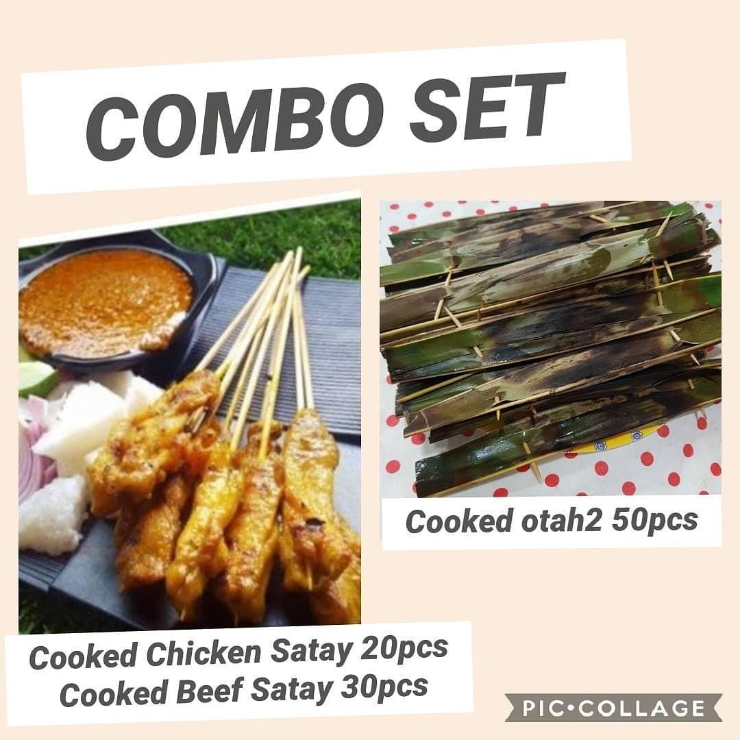 100 Halal Combo Satay & Otah2, Food & Drinks, Local Eats on Carousell