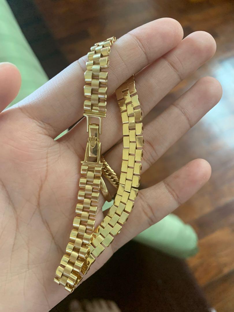 18k Saudi gold Rolex bracelet