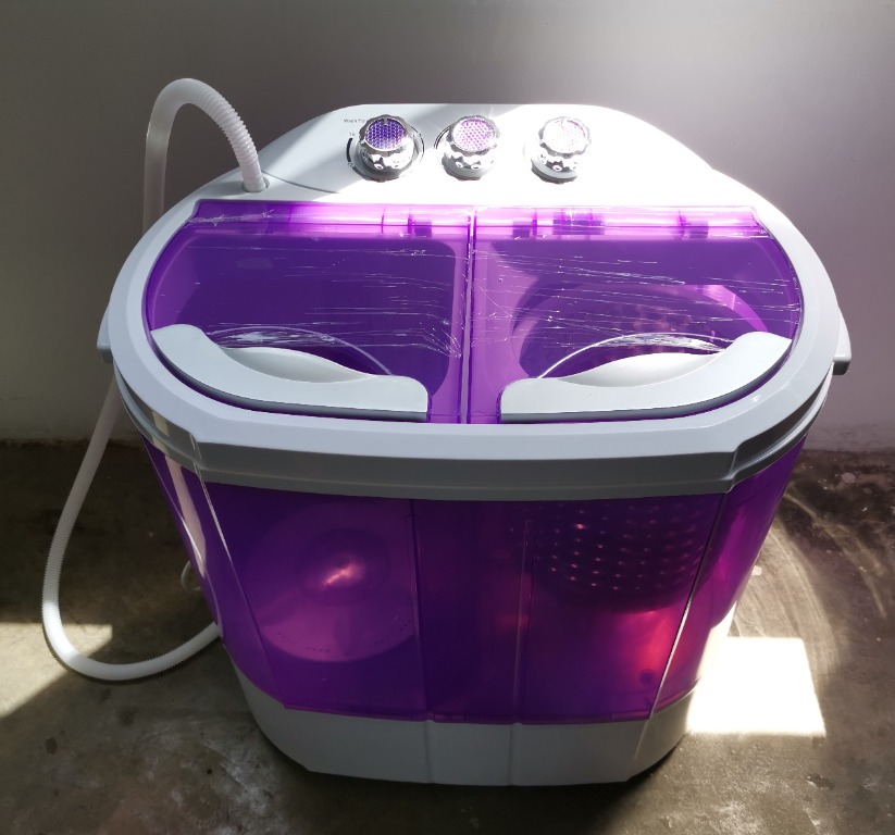 2in1 Mini Washing Machine 10KG, Wash + Dry, TV & Home Appliances