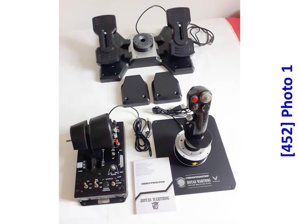 [452] ️ Thrustmaster® HOTAS Warthog , + as FREE BONUS : Saitek® Foot