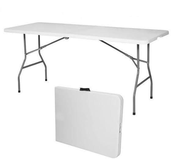 6ft folding table and chairs