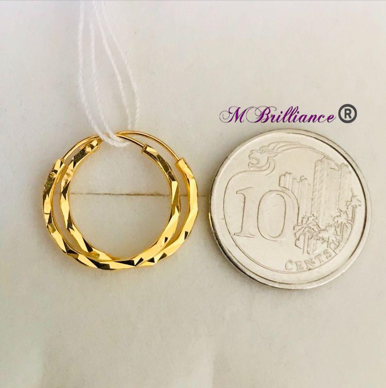 916 gold design bali earrings Women s Fashion Jewelry