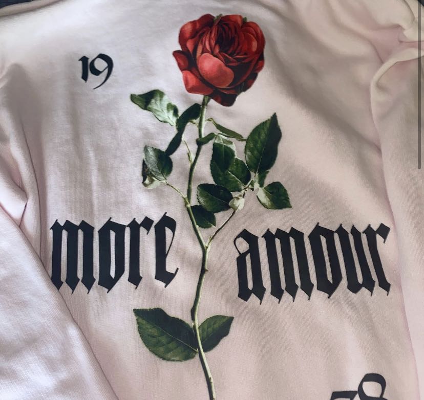 H&m rose sweatshirt shop