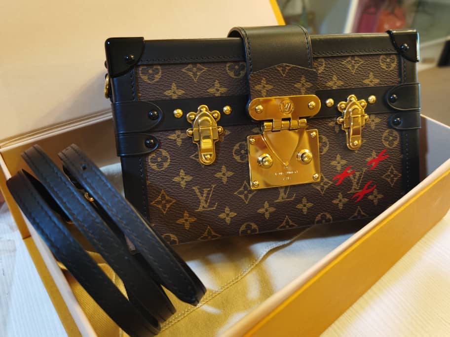 Louis Vuitton - Petite Malle Bag - Black - Leather - Women - Luxury