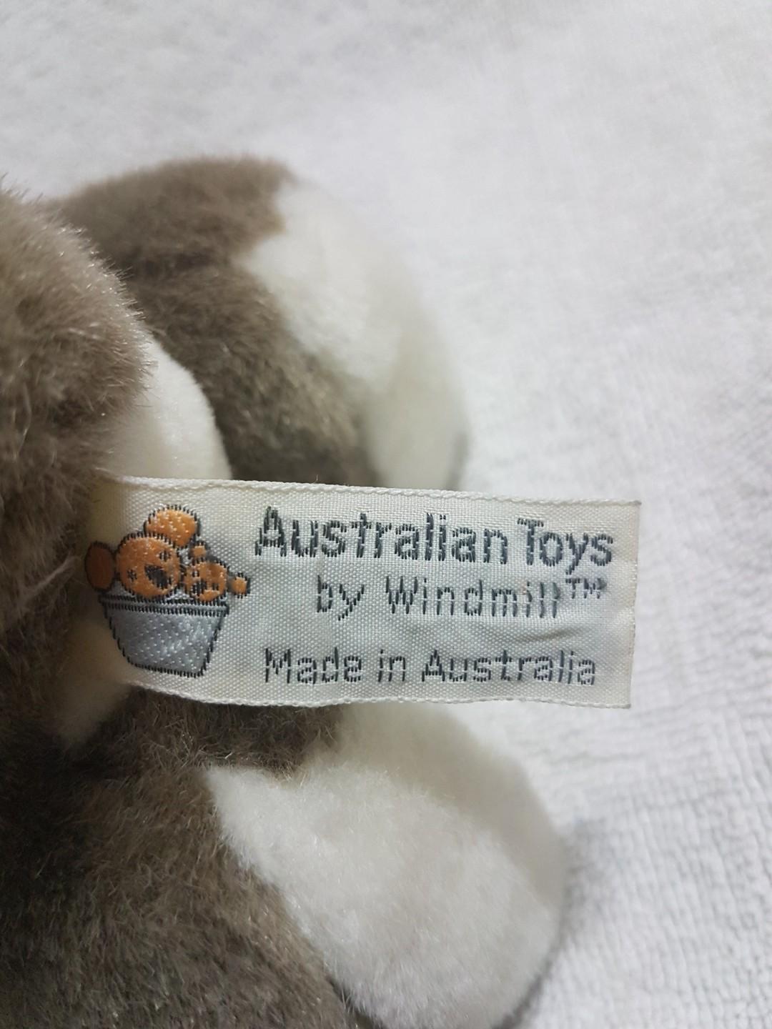 Authentic Windmill Toys Cute Kangaroo Mommy Baby Plush Soft Toy