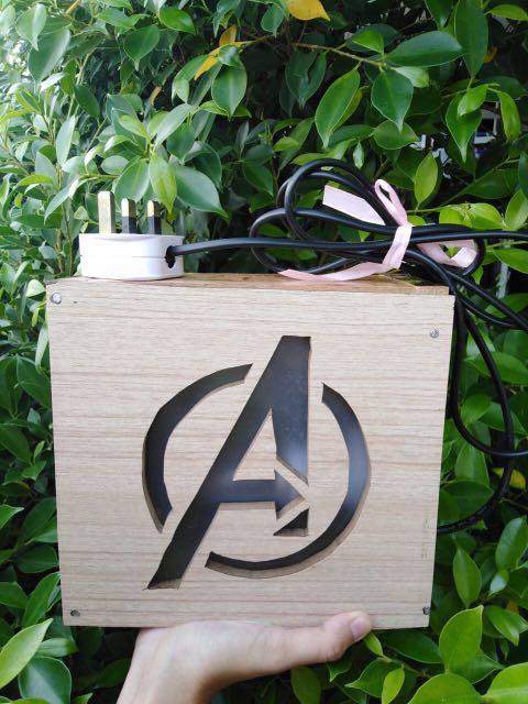 Avengers bedside lamp sale