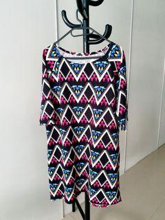 Aztec Print Top/Dress - Plus Size