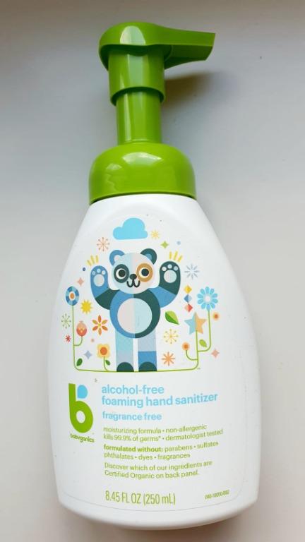 babyganics alcohol free foaming hand sanitizer fragrance free 8.45 oz pump