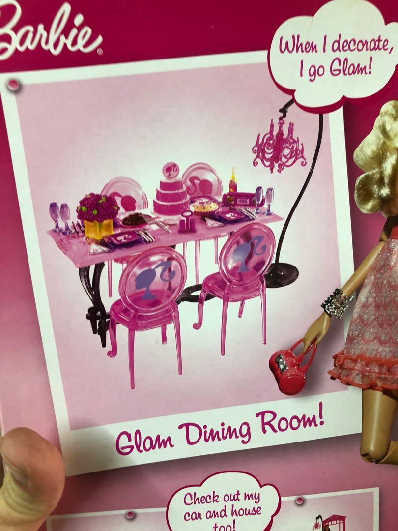 Barbie glam dining room set 11 11 sale