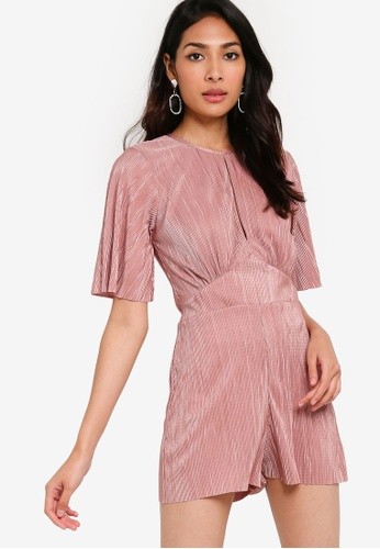 Miss selfridge plisse jumpsuit hot sale