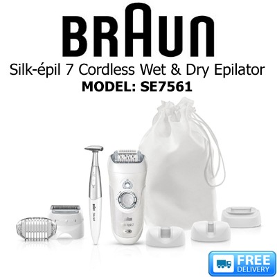 Braun Silk Epil 7 Cordless Wet And Dry Epilator Se7561 Electronics Others On Carousell