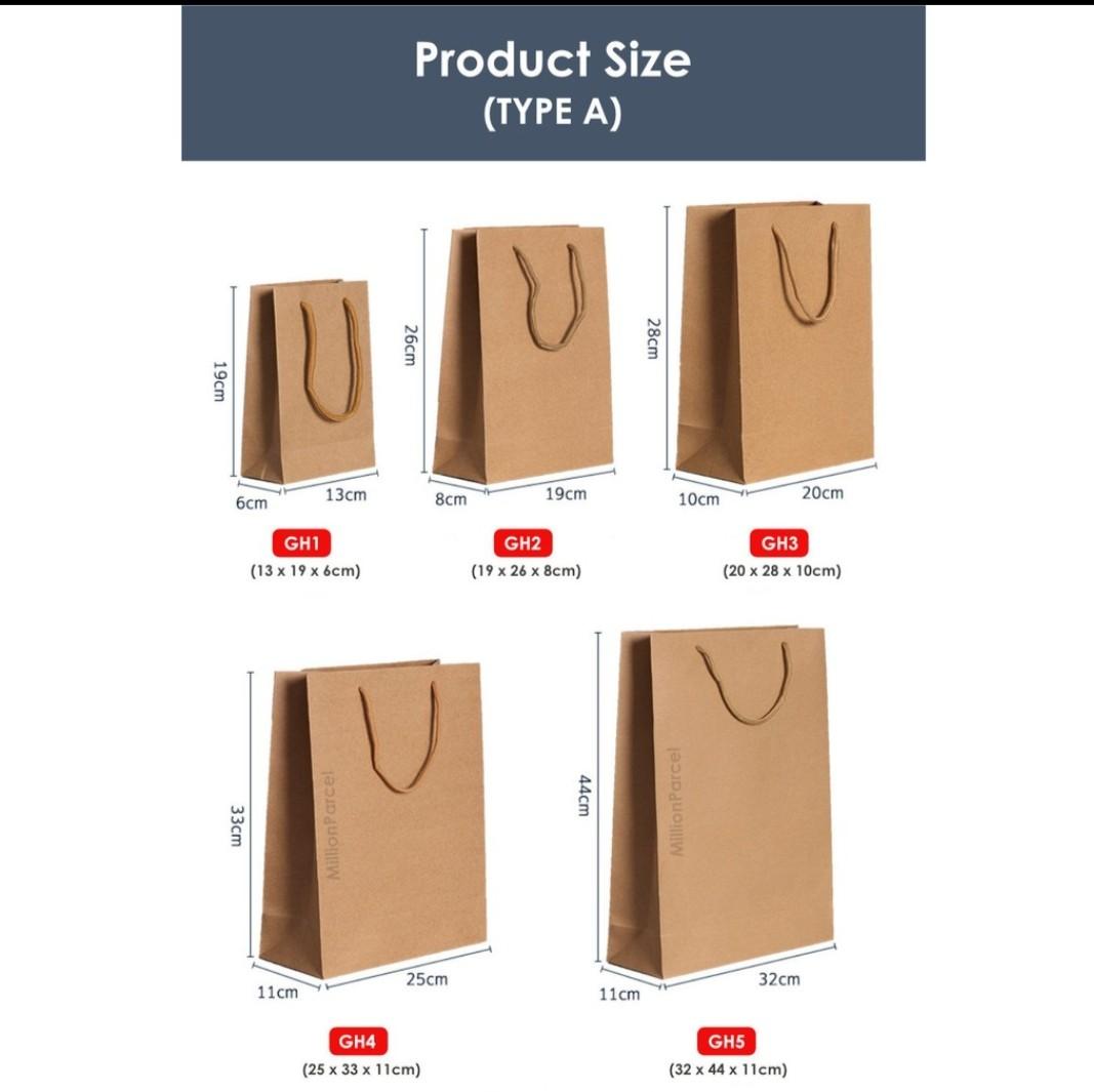 16" x 6" x 12" H Brown Kraft Paper Shopping Bag/Twisted  Handles for Merchandise | eBay