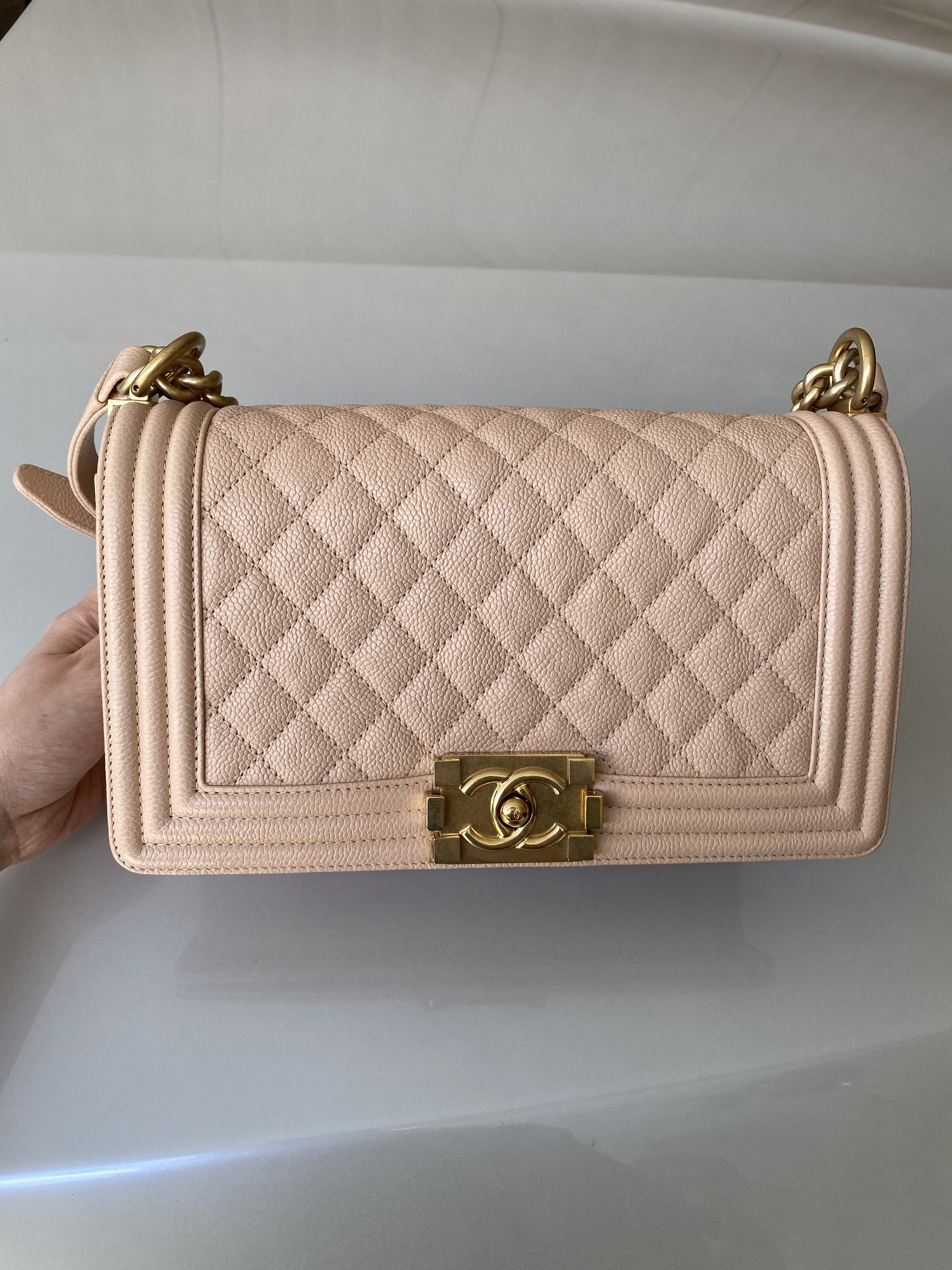 Mua Túi Đeo Chéo Chanel Boy Small Bag Màu Beige  Chanel  Mua tại Vua Hàng  Hiệu h045189