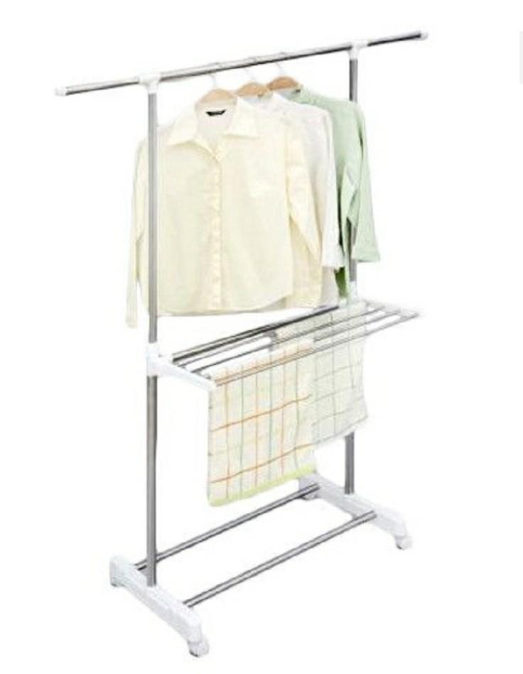 Clothes Hanger Rack Foldable Mid Rack Furniture Shelves