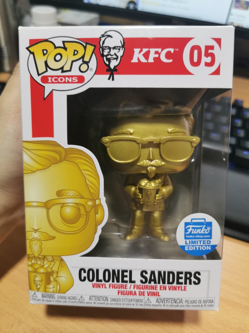 Colonel sanders funko pop gold clearance