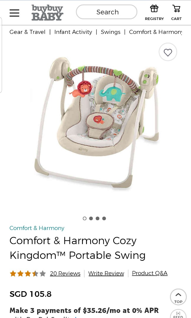 comfort and harmony swing
