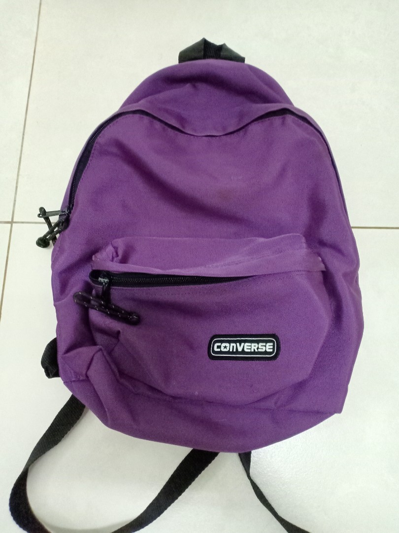 converse backpack purple