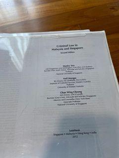 Criminal Law In Malaysia And Singapore Books Stationery Carousell Singapore
