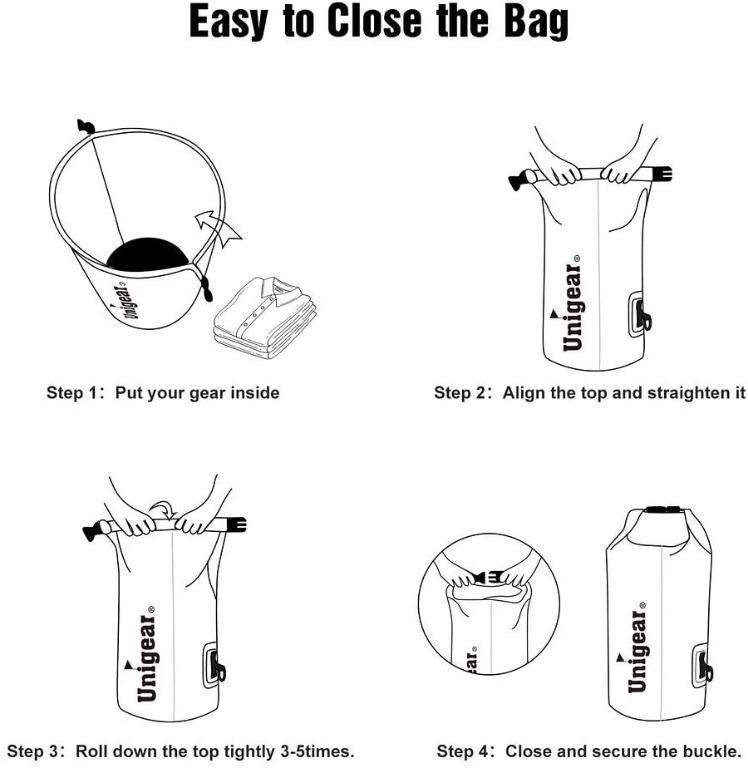 Unigear Dry Bag Waterproof, Floating and Lightweight Bags for