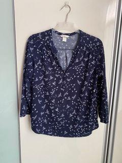 Dark blue blouse