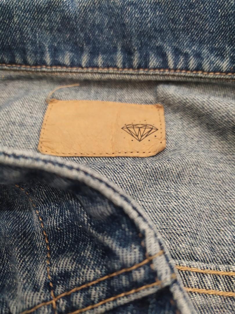Diamond Denim Jacket, Fesyen Pria 
